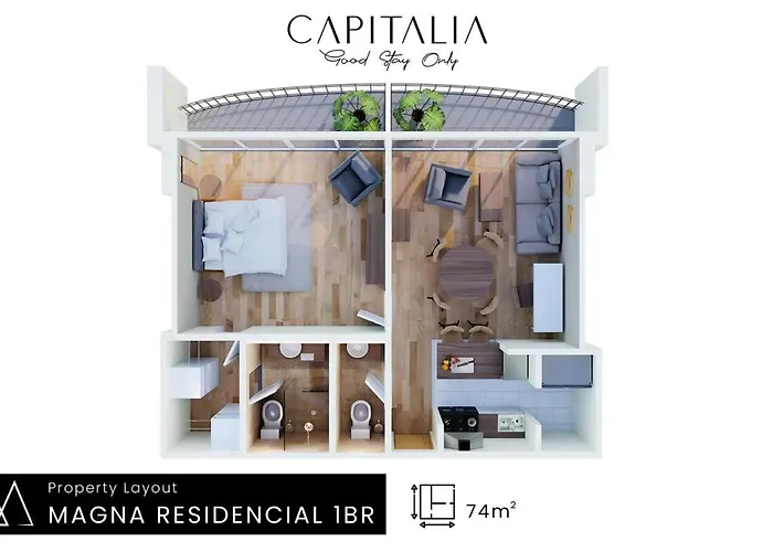 Capitalia Modern 1br Near Torre Porsche & Gym * Cidade do México